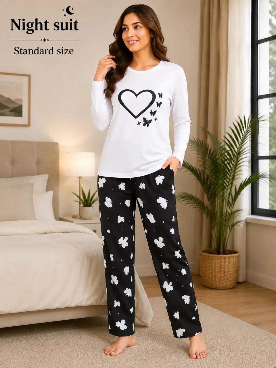 Premium China Jersey Night Suit – Imported Fabric 2PC