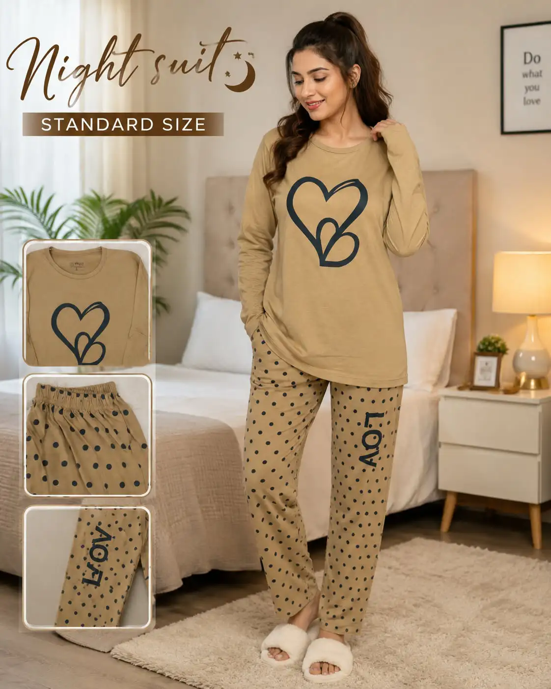 Premium China Jersey Night Suit – Imported Fabric 2PC