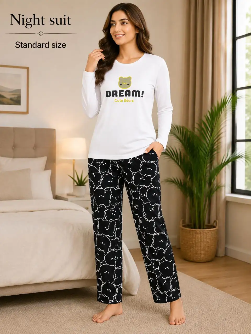 Premium China Jersey Night Suit – Imported Fabric 2PC