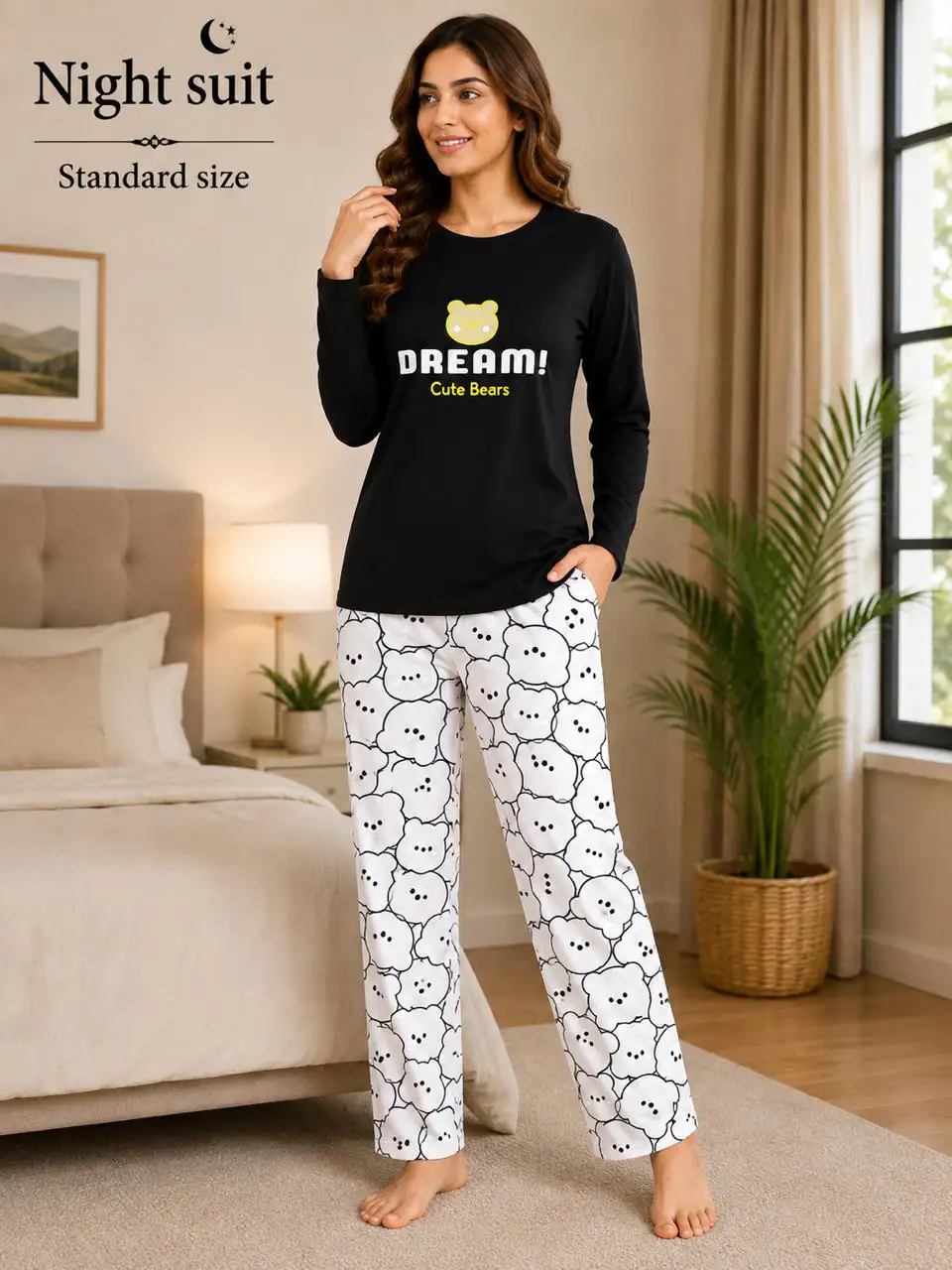 Premium China Jersey Night Suit – Imported Fabric 2PC