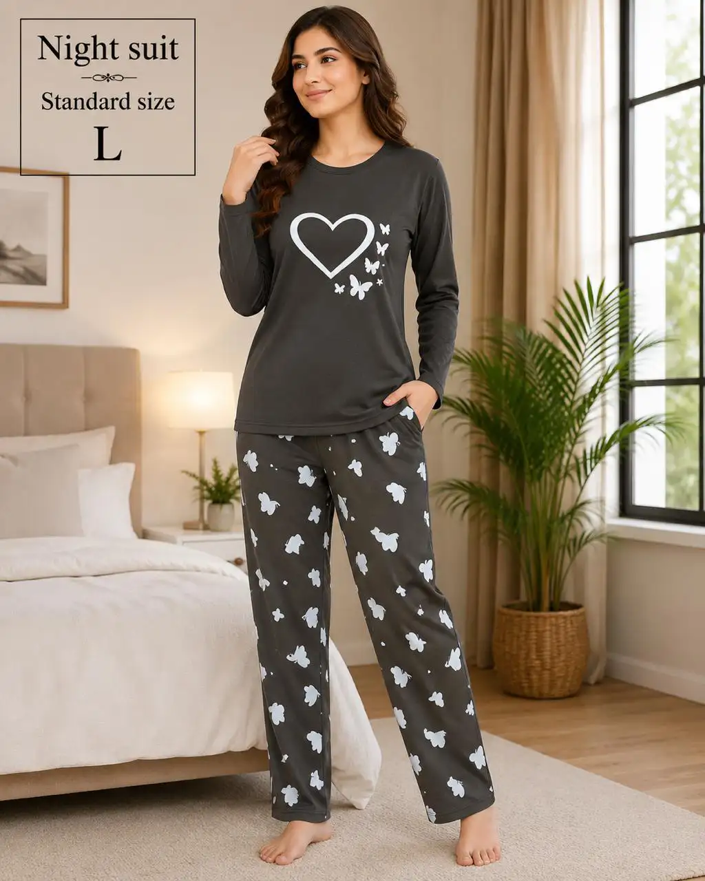 Premium China Jersey Night Suit – Imported Fabric 2PC